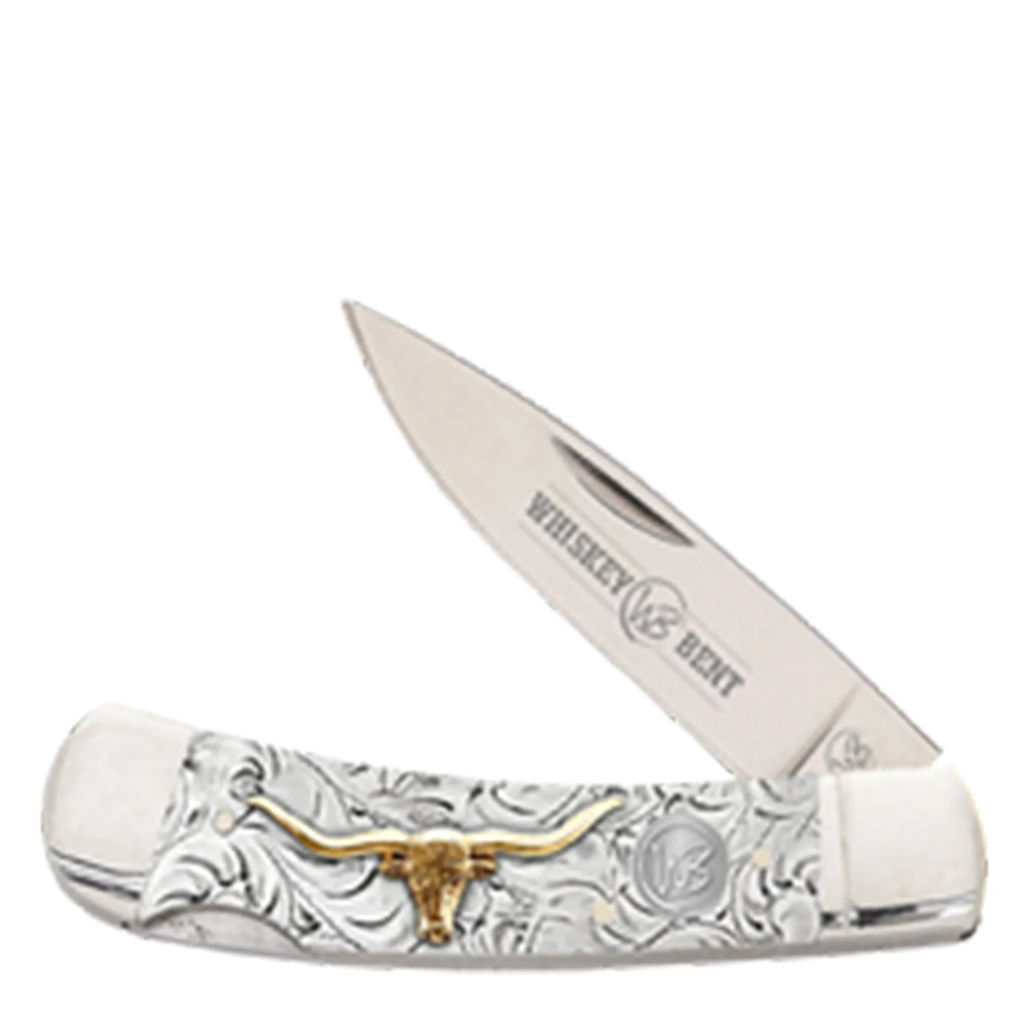 Whiskey Bent Trapper Pocket Knife Single Locking Blade