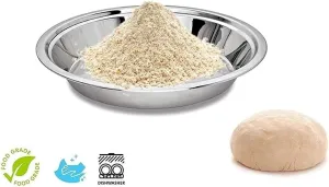 Will and Weaves 14 Inches Parat Dough Maker Stainless Steel Parant Dough Mixer Dough Kneader Pie Pan with 5 Liter Patila Topia Tope