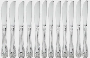 Winco 0006-08 Dinner Knife, Stainless Steel, Extra Heavy Duty, Mirror Finish, Toulouse - Dinner