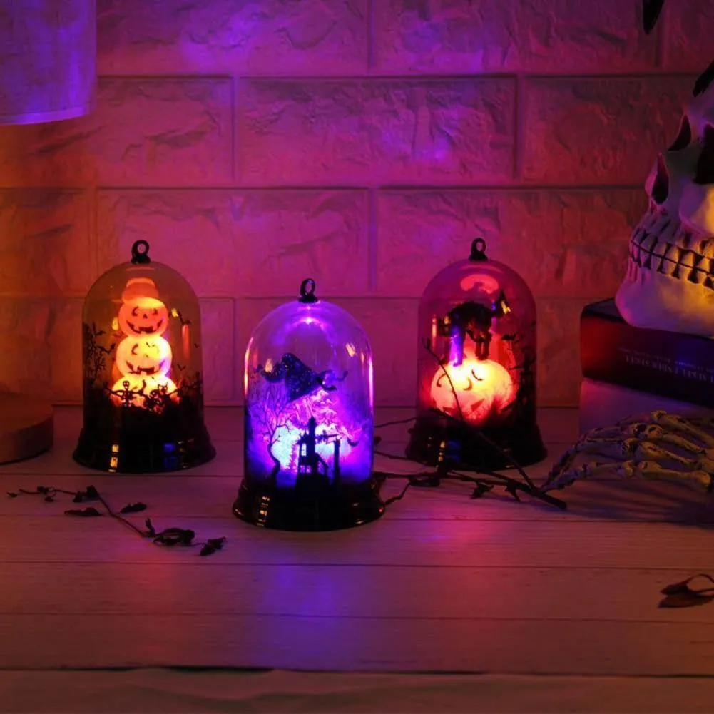 Witch Night Lamp - Halloween Scene Decor