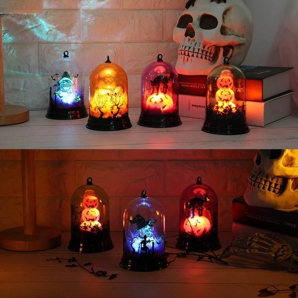Witch Night Lamp - Halloween Scene Decor