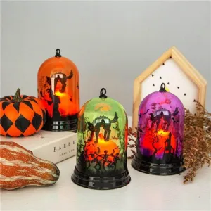 Witch Night Lamp - Halloween Scene Decor