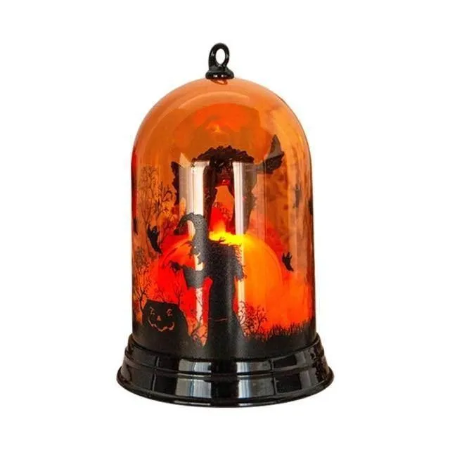 Witch Night Lamp - Halloween Scene Decor