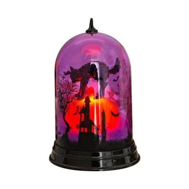 Witch Night Lamp - Halloween Scene Decor