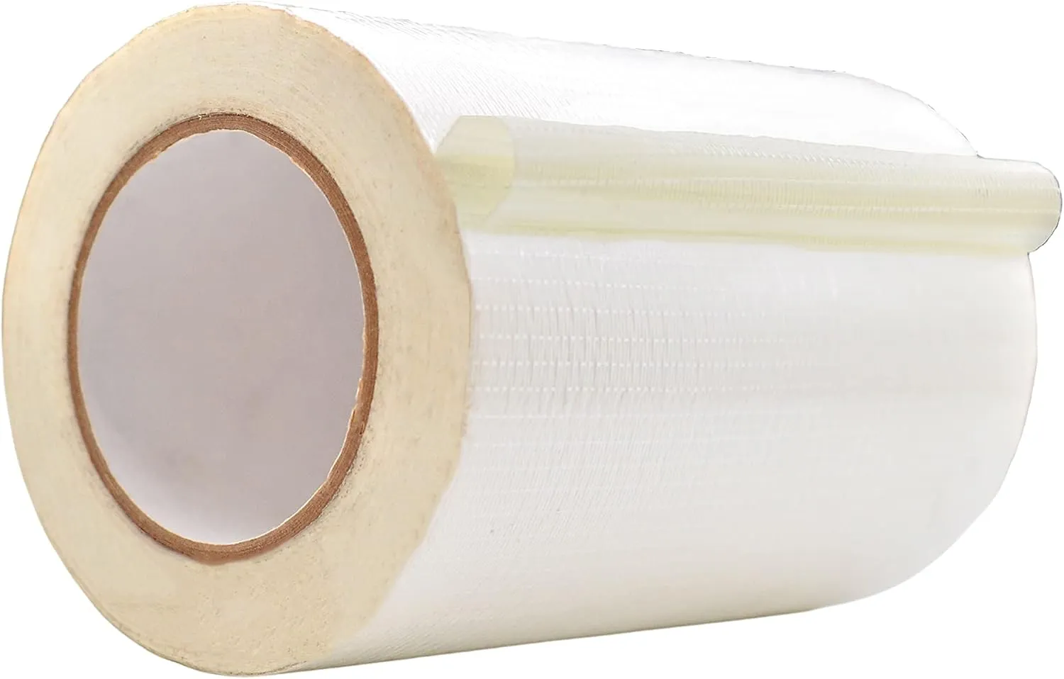 WOD BFST47 Bi-Directional Filament Strapping Tape, 8 inch x 60 yds. Fiberglass Reinforced Packaging Tape, Filaments Run H-V with High Adhesion and Tear Resistance, Hexayurt Tape
