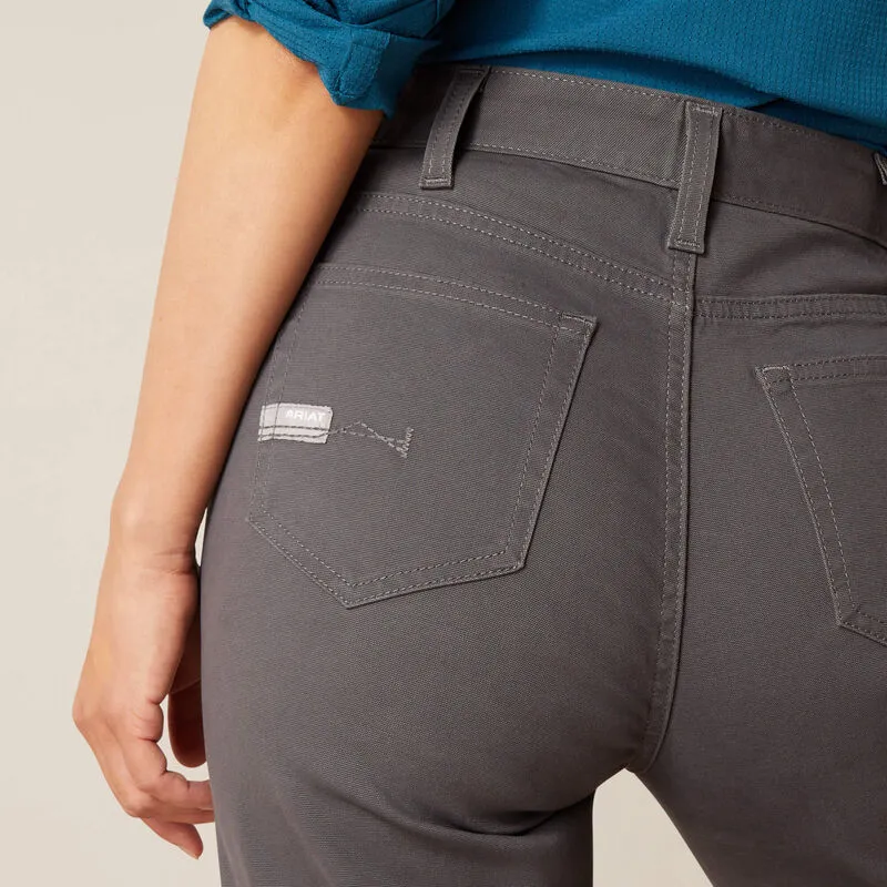 Women's Ariat Rebar Perfect Rise DuraStretch Made Tough Double Front Straight Pant #10050620