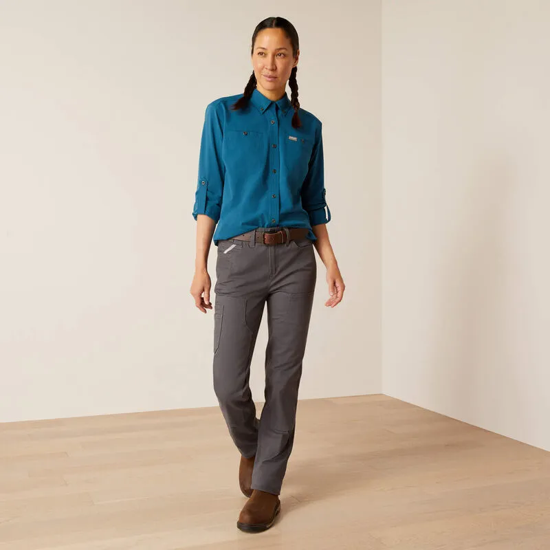 Women's Ariat Rebar Perfect Rise DuraStretch Made Tough Double Front Straight Pant #10050620