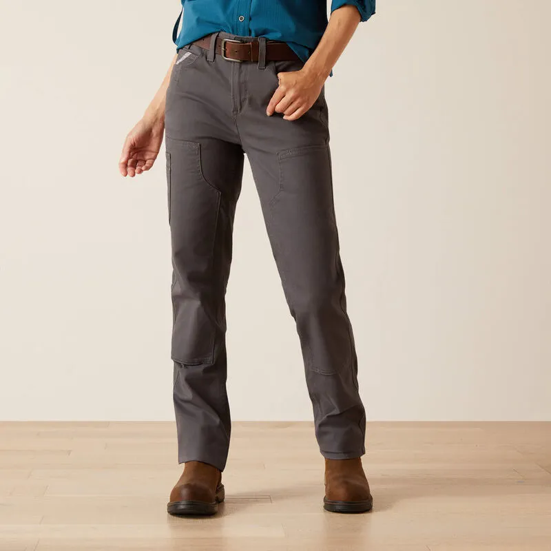 Women's Ariat Rebar Perfect Rise DuraStretch Made Tough Double Front Straight Pant #10050620
