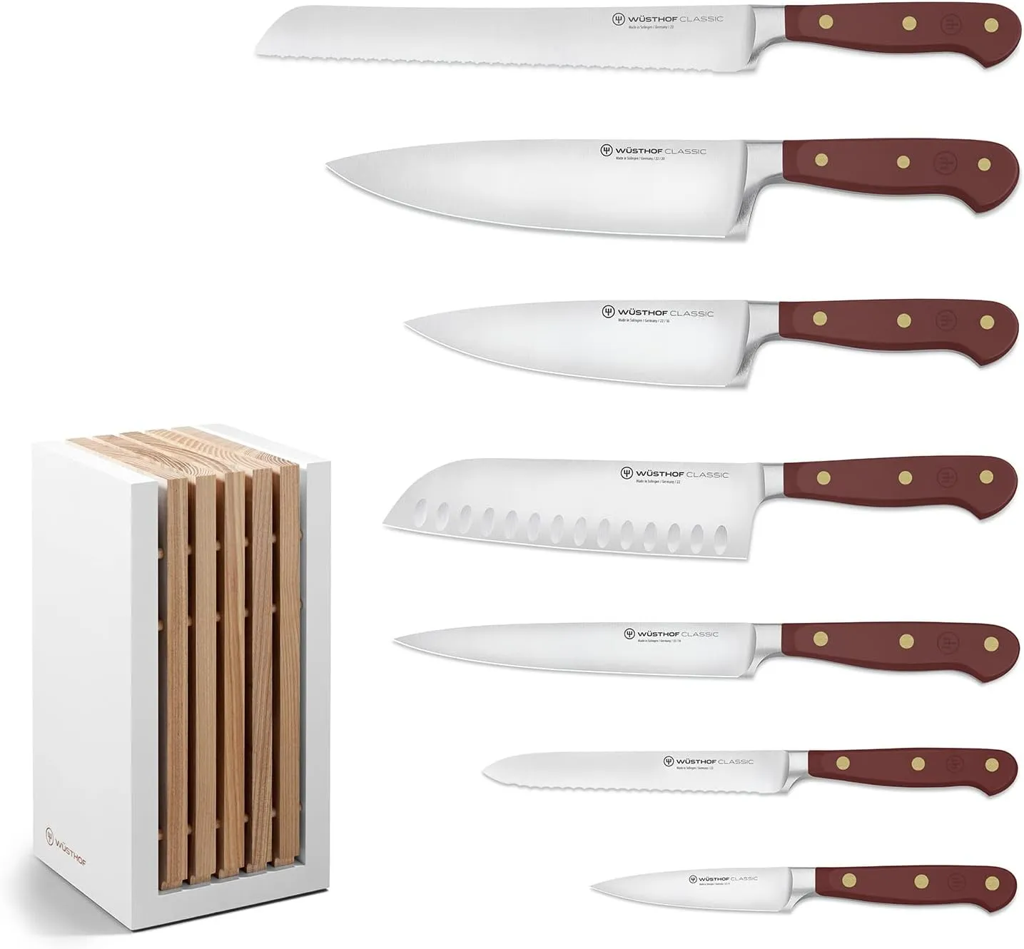 WÜSTHOF Classic Tasty Sumac 8 Piece Knife Block Set