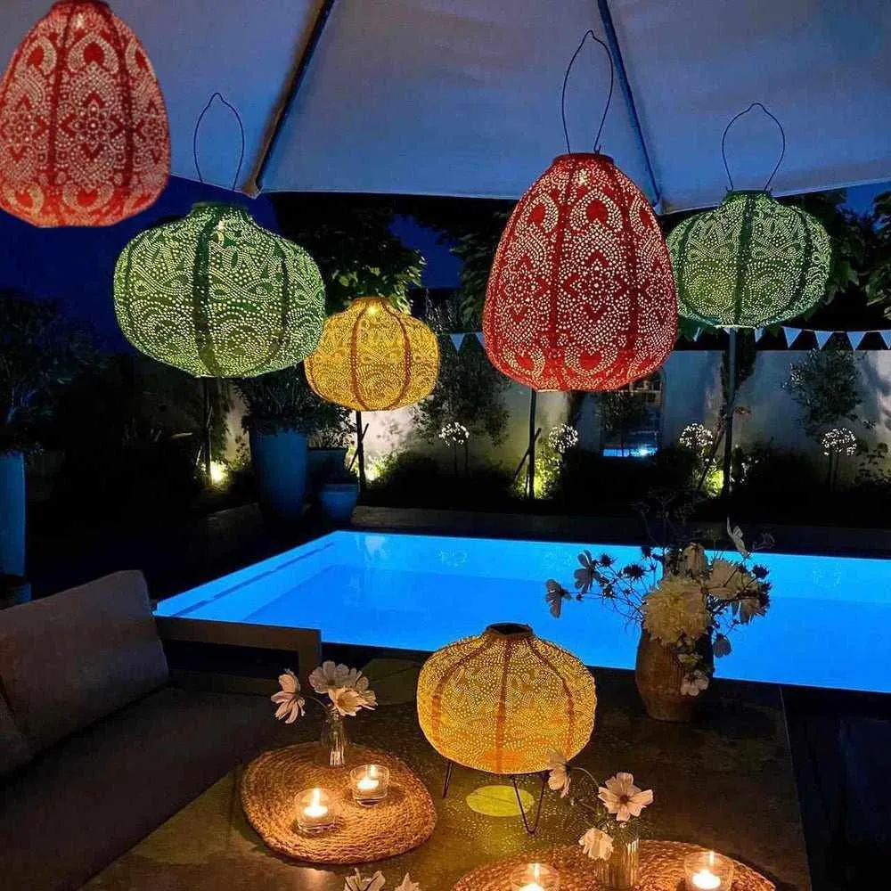x6 Solar Lantern Pumpkins & Dome