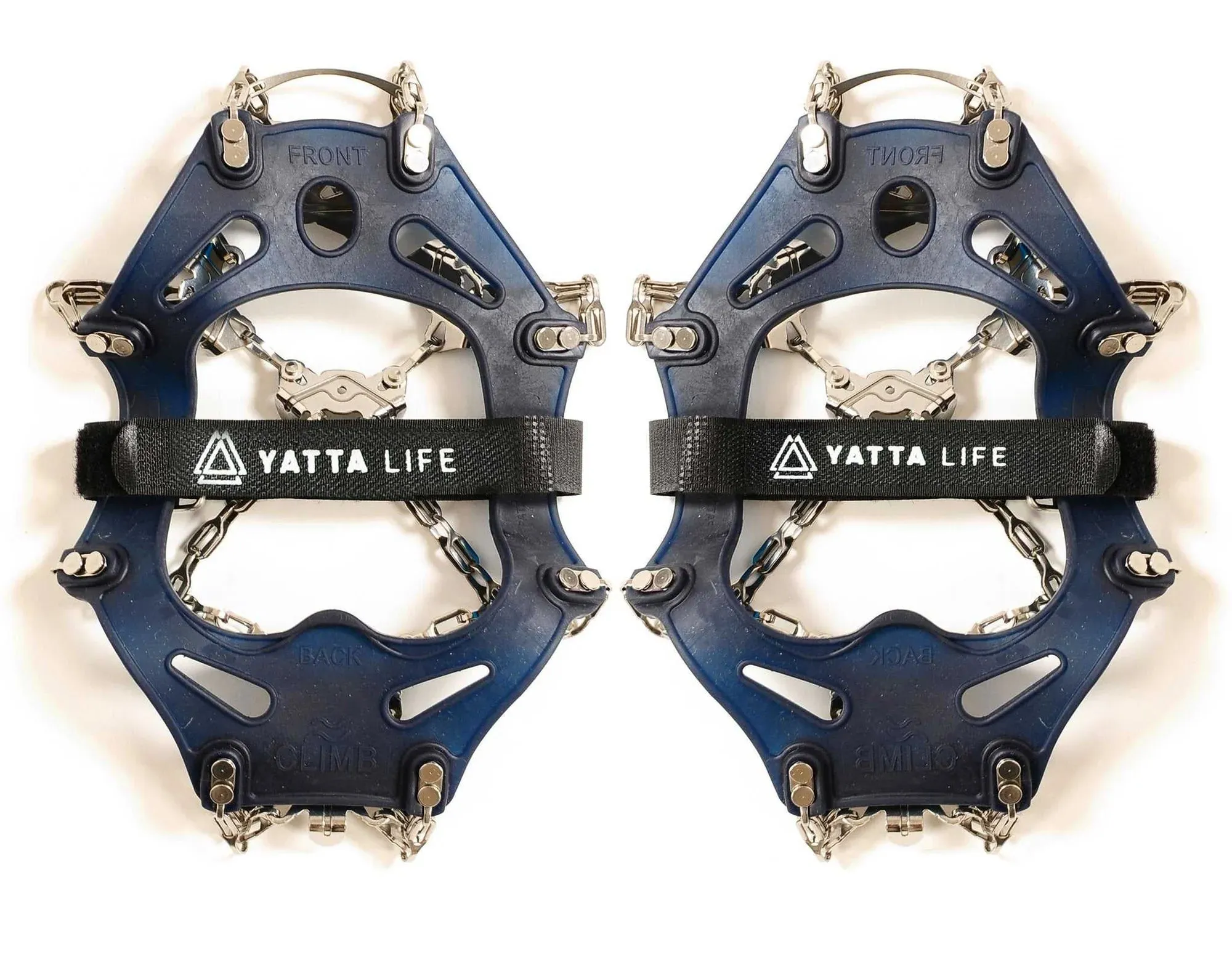 Yatta Life Trail Spikes Crampon Ice Grips, Black