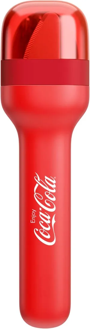 ZOKU Coca-Cola Pocket Utensil Set - Stainless Steel Fork, Knife, and Spoon Nest in Hygienic Case - Portable Design for Travel, School, Work, Picnics, Camping and Outdoor Home Use