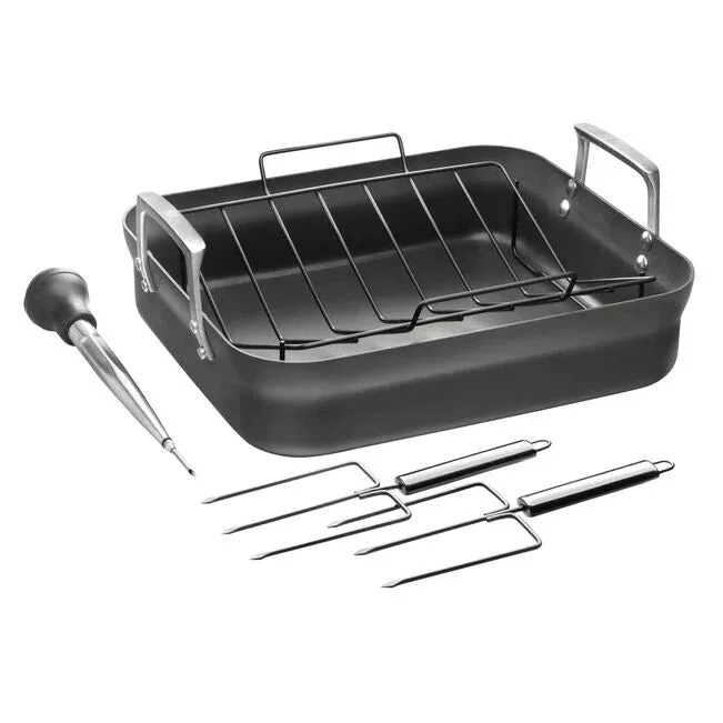 Zwilling Aluminum Hard Anodized Roaster Pan Nonstick, 16 X 14"