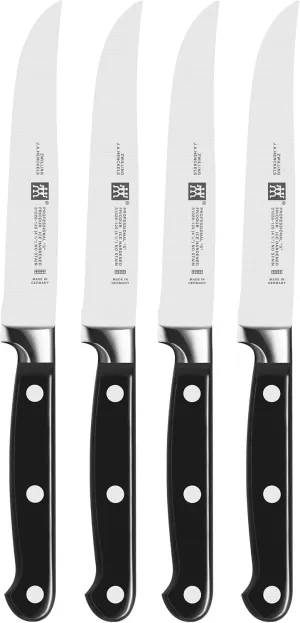 Zwilling J.A. Henckels Professional S Steak Knife Set, 4-pc, Black/Stainless Steel
